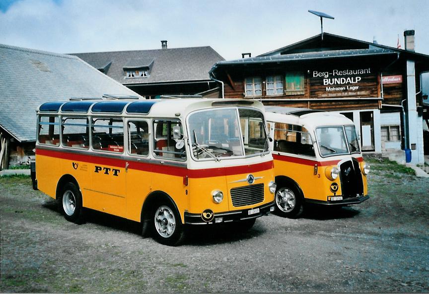 (111'207) - Schmid, Th�rishaus - Nr. 9/BE 26'105 - Saurer/R&J (ex Geiger, Adelboden Nr. 9) am 27. September 2008 in Kiental, Bundalp
