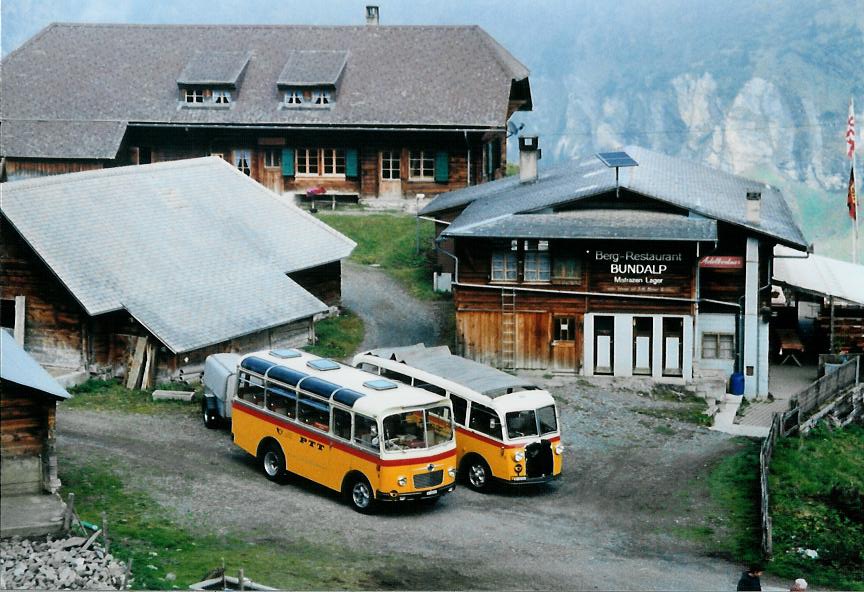 (111'209) - Schmid, Th�rishaus - Nr. 9/BE 26'105 - Saurer/R&J (ex Geiger, Adelboden Nr. 9) am 27. September 2008 in Kiental, Bundalp