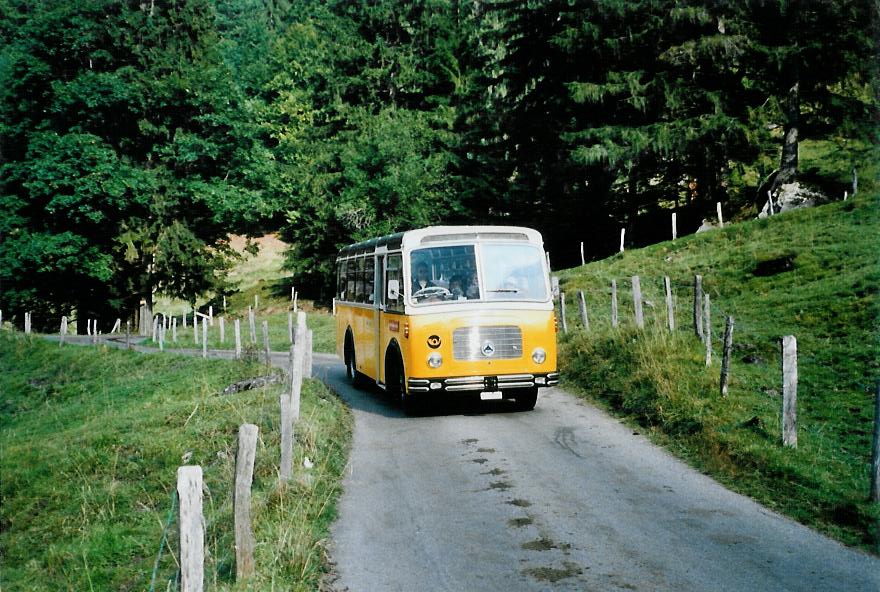 (111'224) - Streiff, Gelterkinden - AG 306'557 - Saurer/Gangloff (ex Oldie-Tours Z�risee, Wollerau; ex OTAG, Wald; ex Leibundgut, Obergoldbach; ex Krebs, Belpberg) am 27. September 2008 bei Kiental