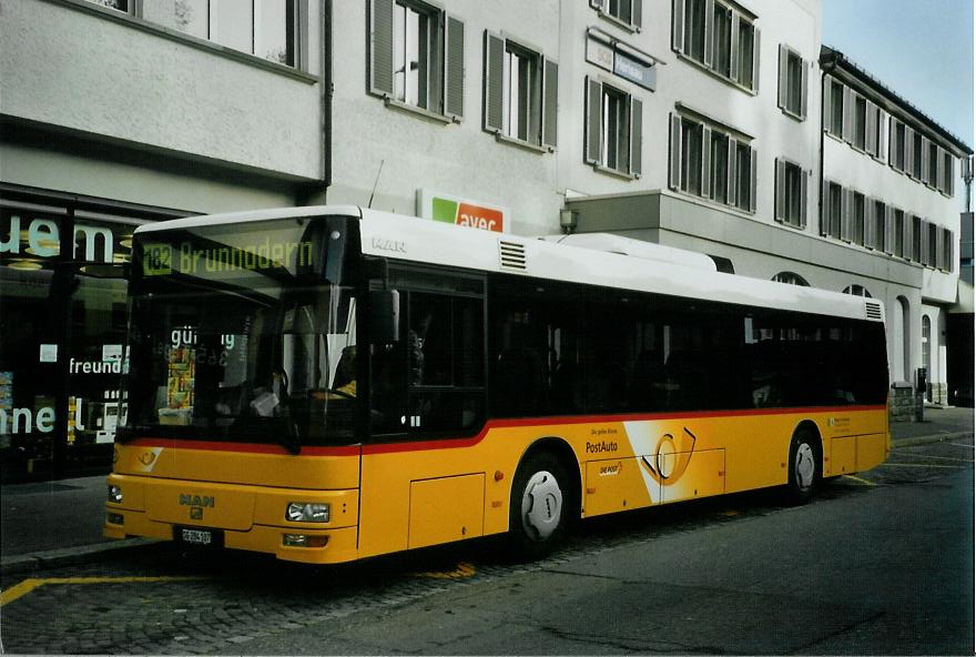 (111'527) - Postautobetriebe Unteres Toggenburg, L�tisburg - SG 284'107 - MAN am 13. Oktober 2008 beim Bahnhof Herisau