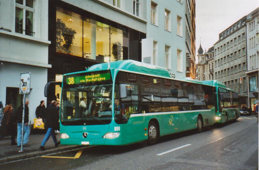 (112'315) - BVB Basel - Nr. 808/BS 2808 - Mercedes am 6. Dezember 2008 in Basel, Schiffl�nde