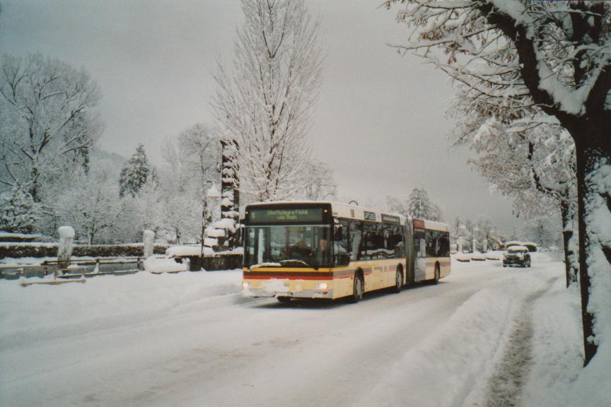 (112'927) - STI Thun - Nr. 87/BE 572'087 - MAN am 17. Dezember 2008 bei der Schiffl�ndte Thun