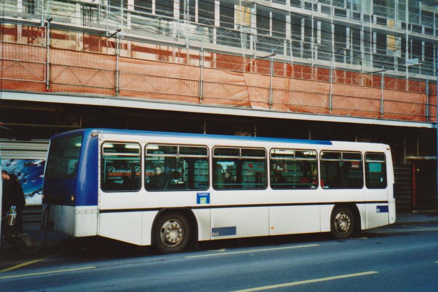 (113'126) - TL Lausanne - Nr. 905 - Lanz+Marti/Hess Personenanh�nger am 22. Dezember 2008 in Lausanne, Rue Neuve