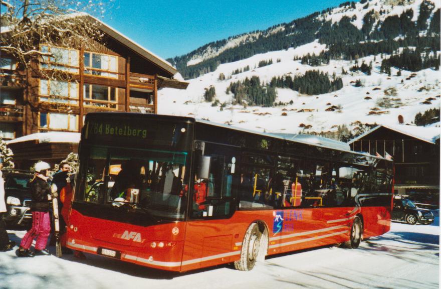 (113'512) - AFA Adelboden - Nr. 54/BE 611'056 - Neoplan (ex VBZ Z�rich Nr. 243) am 2. Januar 2009 in Lenk, Gemeindehaus