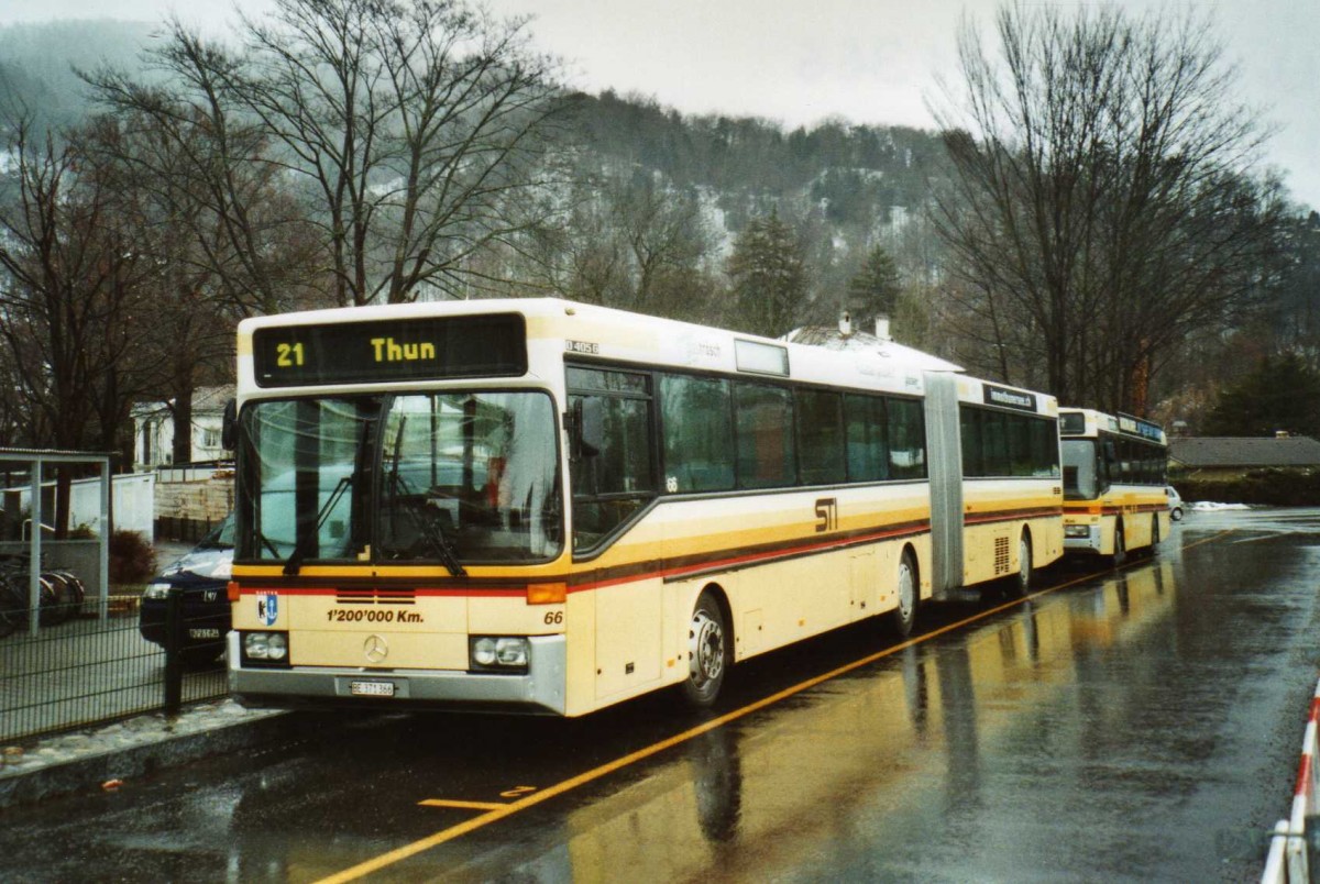 (114'415) - STI Thun - Nr. 66/BE 371'366 - Mercedes am 17. Februar 2009 bei der Schiffl�ndte Thun