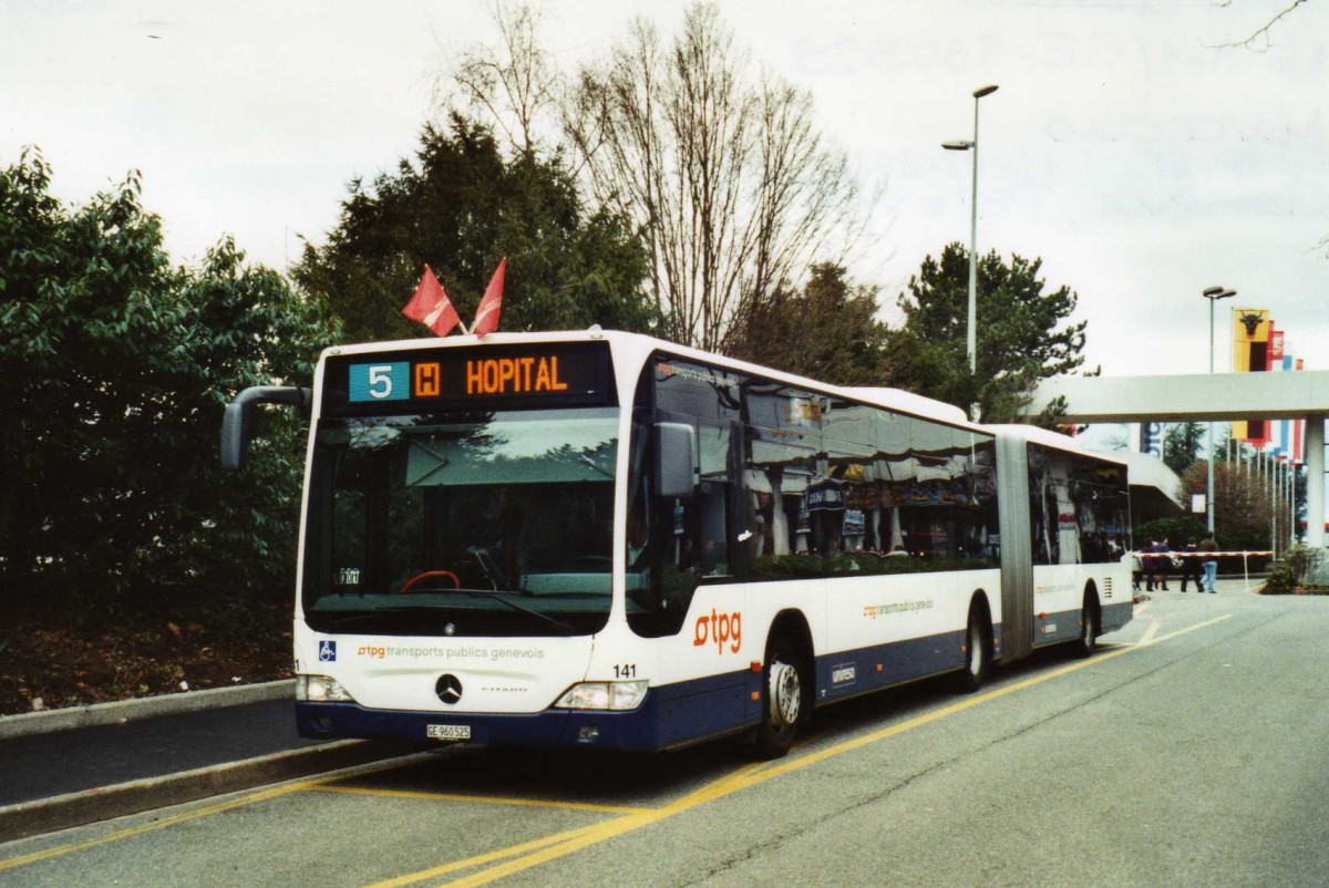 (114'817) - TPG Gen�ve - Nr. 141/GE 960'525 - Mercedes am 8. M�rz 2009 in Gen�ve, Palexpo