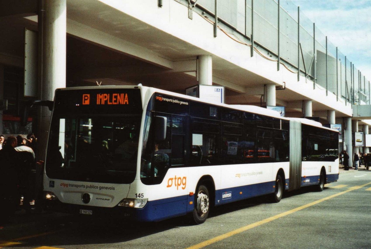 (114'835) - TPG Gen�ve - Nr. 145/GE 960'529 - Mercedes am 8. M�rz 2009 in Gen�ve, Palexpo
