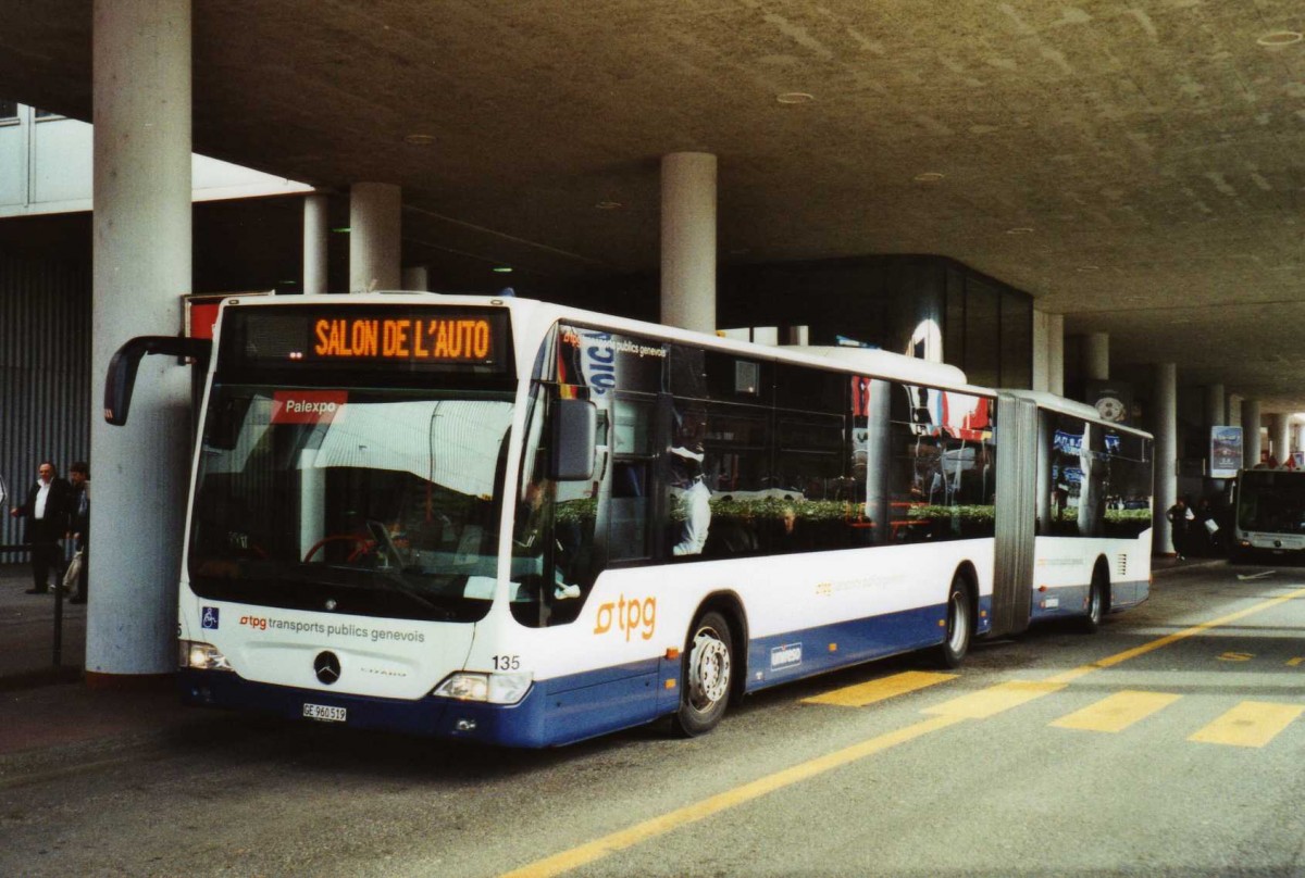 (114'836) - TPG Gen�ve - Nr. 135/GE 960'519 - Mercedes am 8. M�rz 2009 in Gen�ve, Palexpo