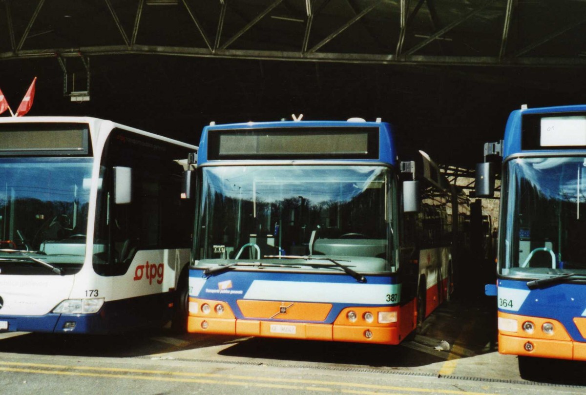 (114'917) - TPG Gen�ve - Nr. 387/GE 96'96'047 - Volvo am 8. M�rz 2009 in Gen�ve, D�p�t