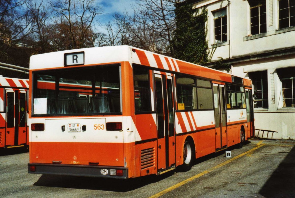 (114'937) - TPG Gen�ve - Nr. 563/GE 96'669 - Mercedes am 8. M�rz 2009 in Gen�ve, D�p�t
