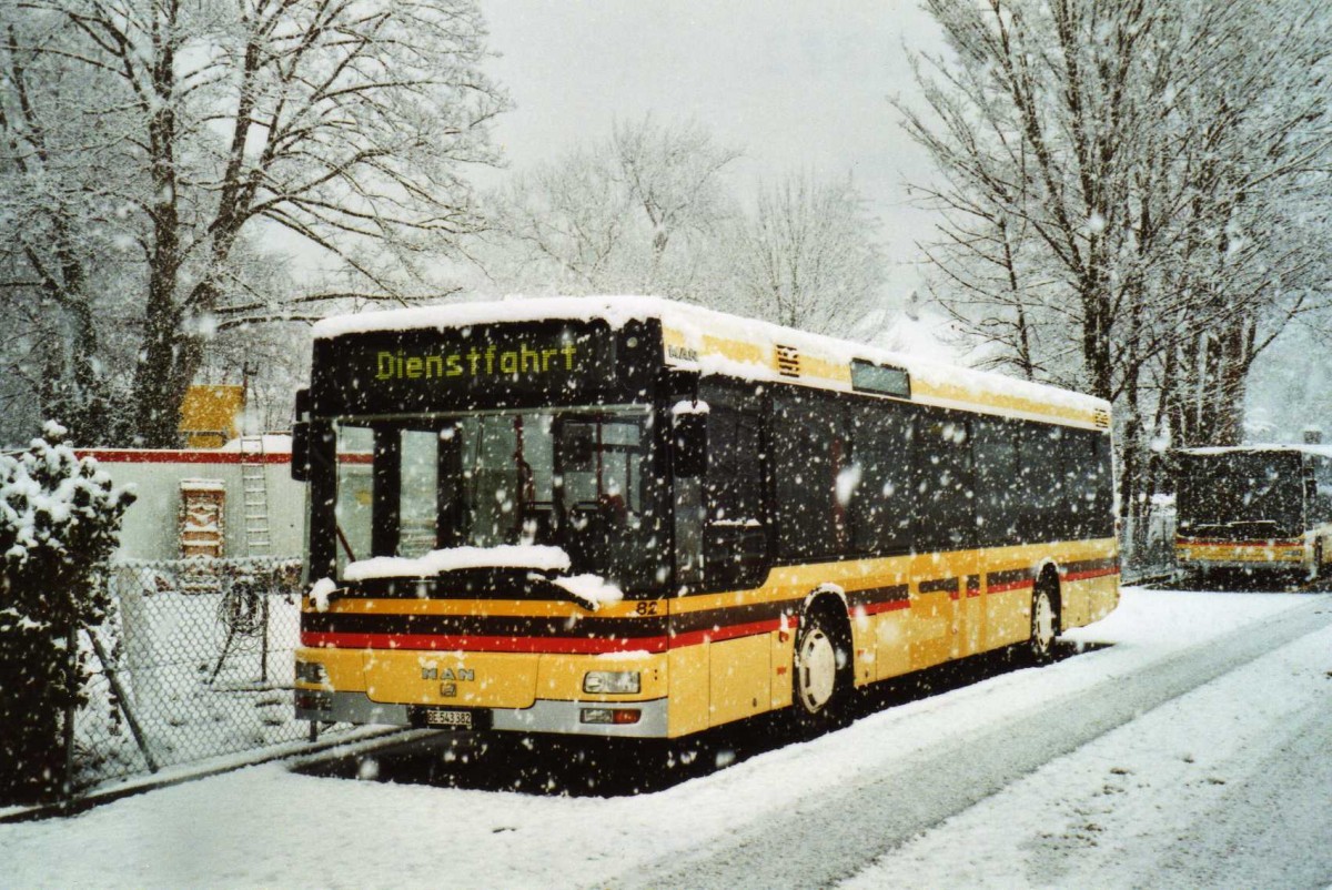 (115'017) - STI Thun - Nr. 82/BE 543'382 - MAN am 9. M�rz 2009 bei der Schiffl�ndte Thun