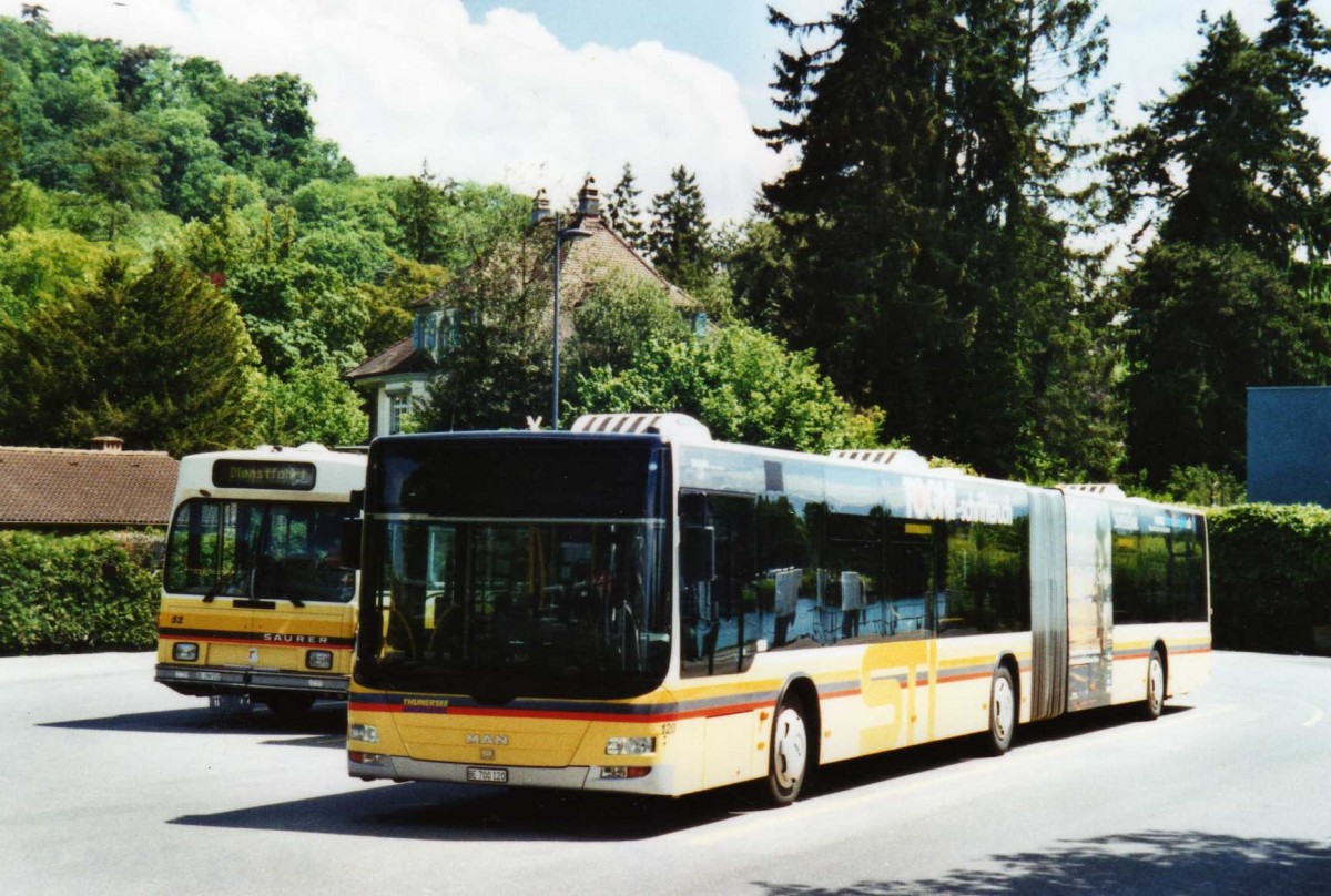 (116'501) - STI Thun - Nr. 120/BE 700'120 - MAN am 19. Mai 2009 bei der Schiffl�ndte Thun