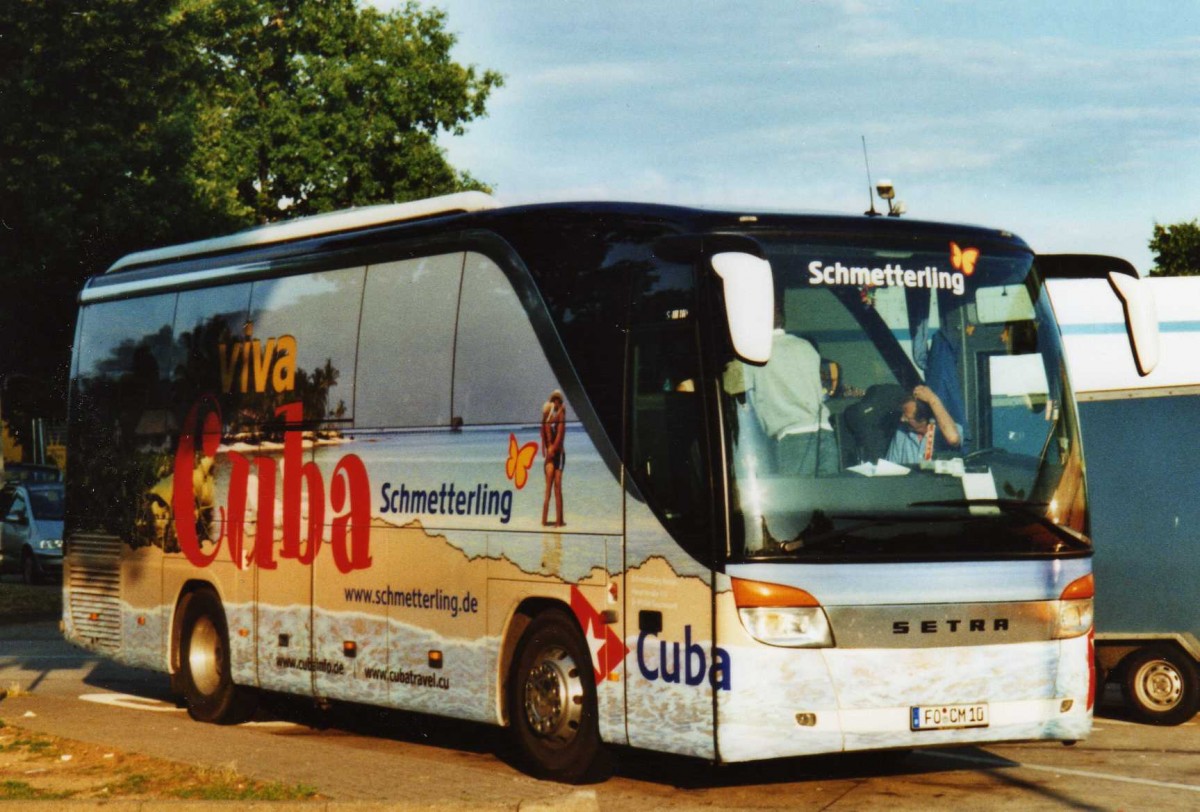 (117'933) - Schmetterling, Geschwand - FO-CM 10 - Setra am 4. Juli 2009 in Baden-Baden, Rastst�tte
