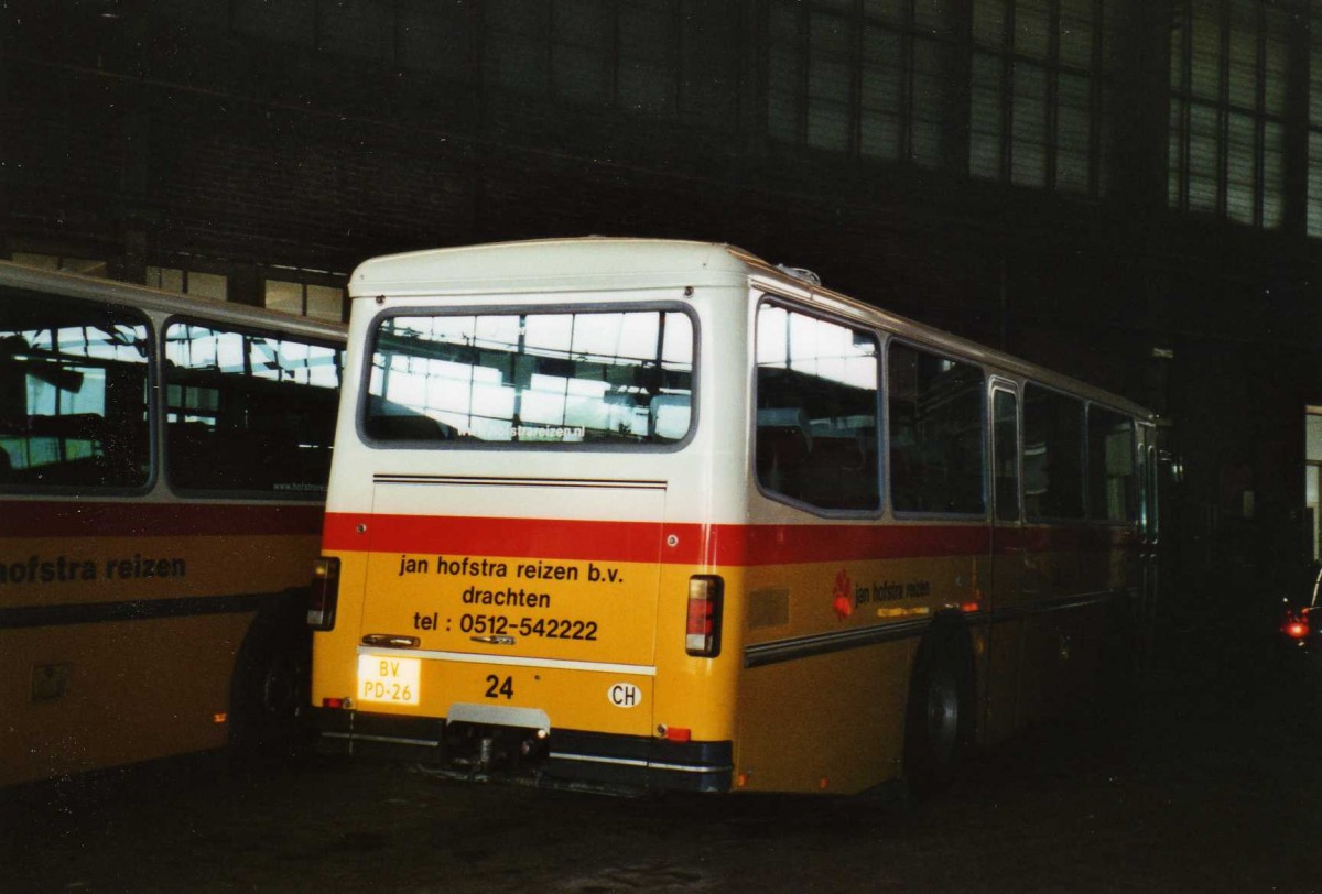 (118'514) - FRAM Drachten - Nr. 24/BV-PD-26 - Saurer/R&J (ex PostAuto Graub�nden; ex P 24'367) am 7. Juli 2009 in Drachten, Autobusmuseum