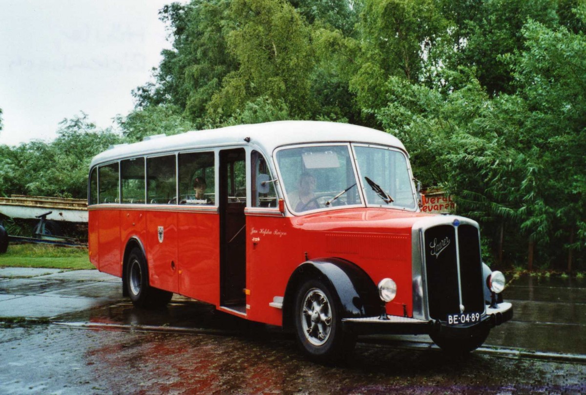 (118'537) - FRAM Drachten - Nr. 9/BE-04-89 - Saurer/R&J (ex Billieux, Martigny; ex H�sler, Rickenbach) am 7. Juli 2009 in Drachten, Autobusmuseum