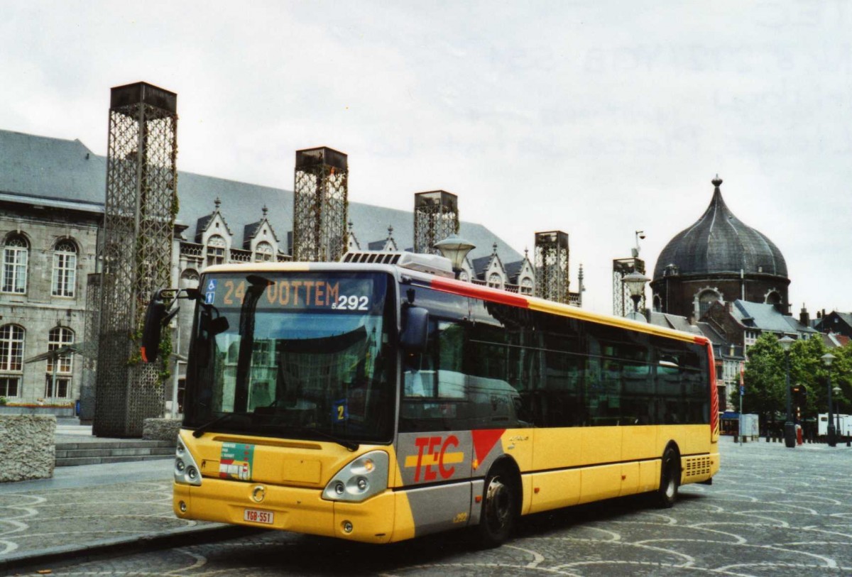 (118'718) - TEC Li�ge - Nr. 5.292/YGB-551 - Irisbus am 8. Juli 2009 in Li�ge, Place Saint-Laurent