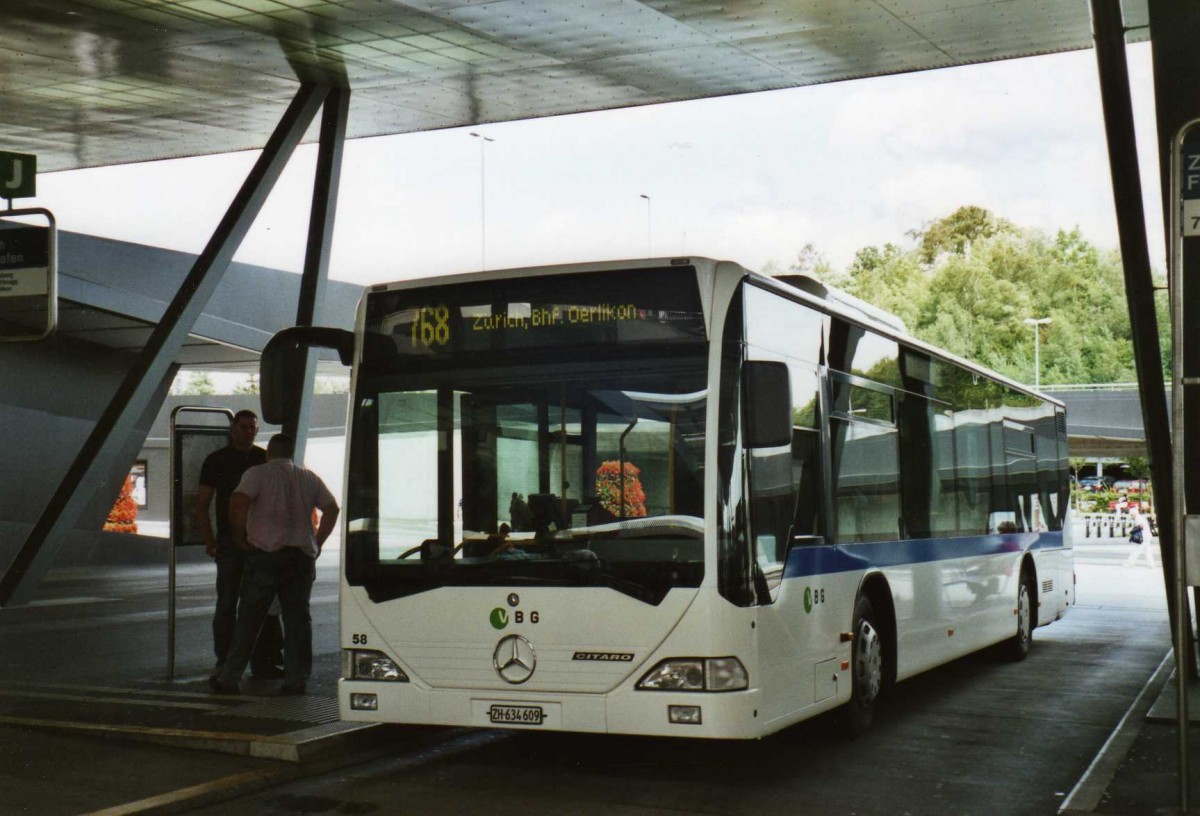 (119'015) - Welti-Furrer, Z�rich - Nr. 58/ZH 634'609 - Mercedes (ex Fr�hlich, Z�rich Nr. 609) am 10. Juli 2009 in Z�rich, Flughafen