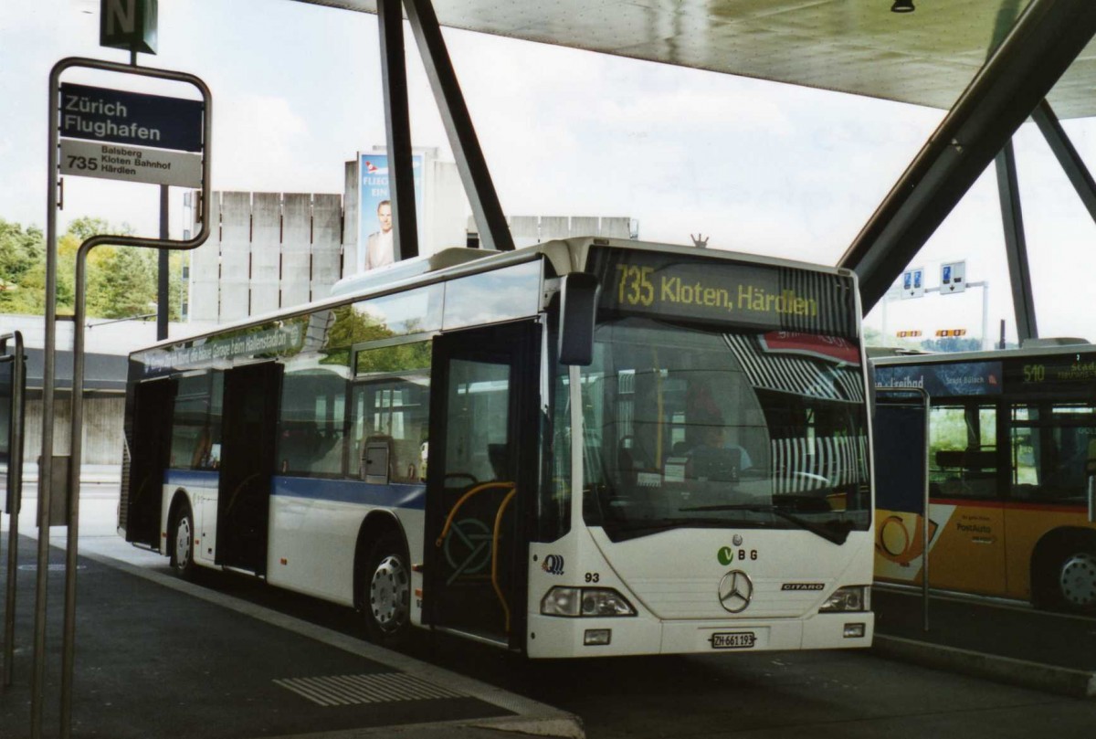 (119'016) - Welti-Furrer, Z�rich - Nr. 93/ZH 661'193 - Mercedes am 10. Juli 2009 in Z�rich, Flughafen