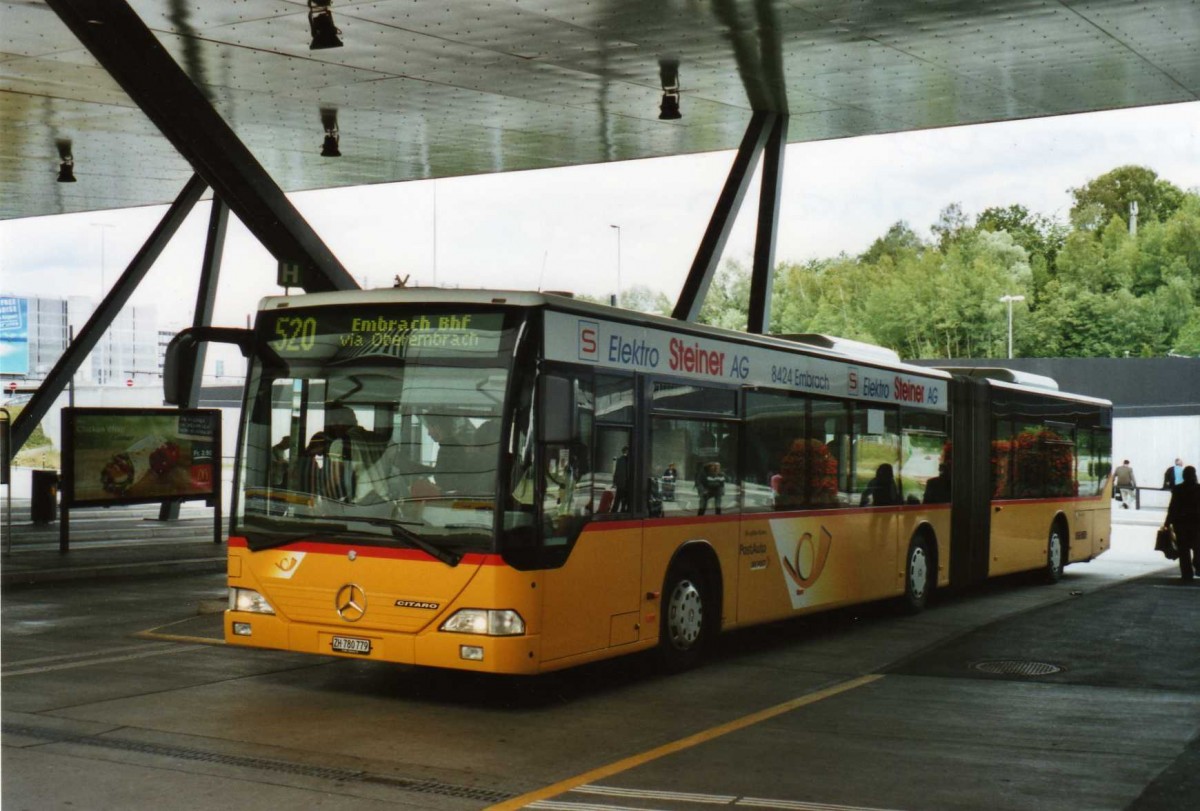 (119'026) - PostAuto Z�rich - Nr. 190/ZH 780'779 - Mercedes (ex Nr. 28) am 10. Juli 2009 in Z�rich, Flughafen