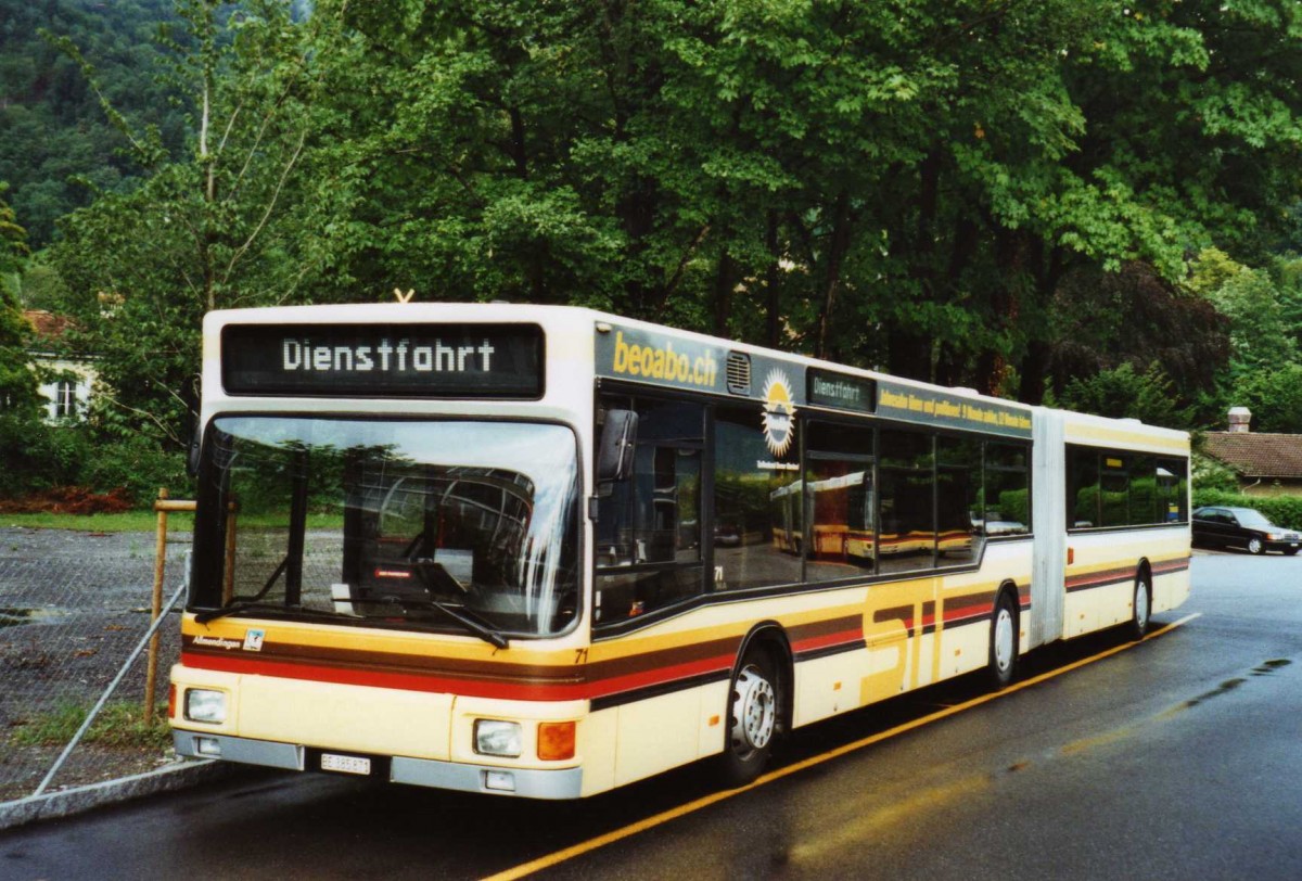 (119'416) - STI Thun - Nr. 71/BE 385'871 - MAN am 8. August 2009 bei der Schiffl�ndte Thun