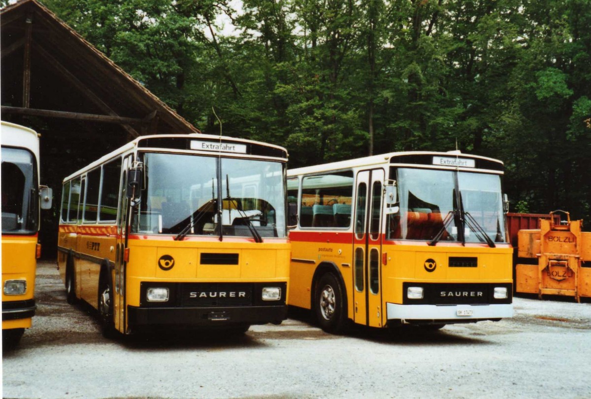 (119'431) - Bernair, M�nsingen - Saurer/T�scher (ex Schebath, Lauerz; ex Albin, F�llanden; ex Heim, Flums) am 9. August 2009 in Oberburg, Ziegelgut