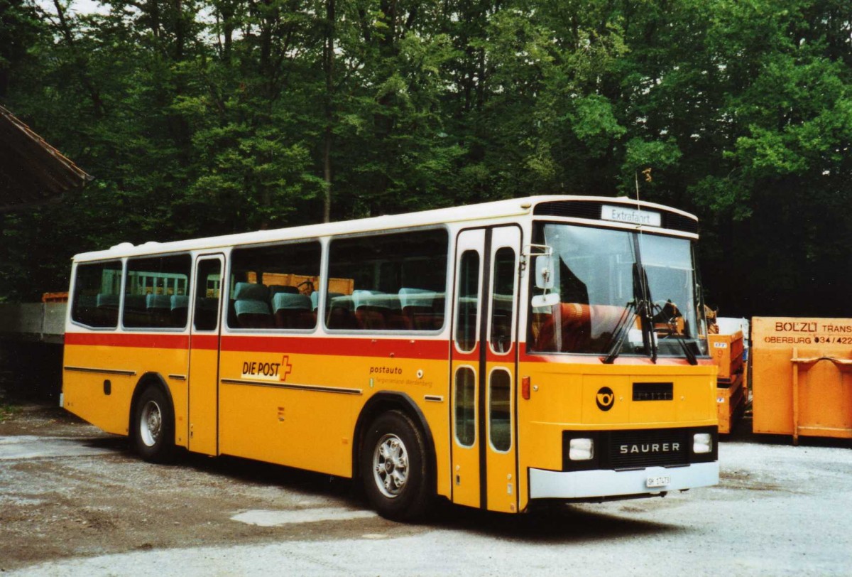 (119'434) - Ruklic, Schaffhausen - SH 17'473 - Saurer/T�scher (ex Schett, Sargans) am 9. August 2009 in Oberburg, Ziegelgut