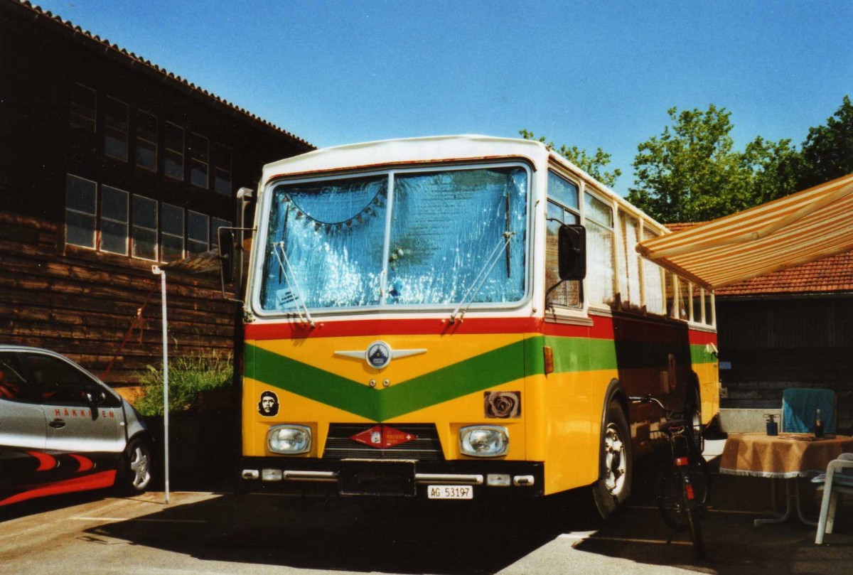 (119'917) - Wisler, M�hlau - AG 53'197 - Saurer/Hess (ex Flury, Balm) am 15. August 2009 in Zug, Wohnbustreffen