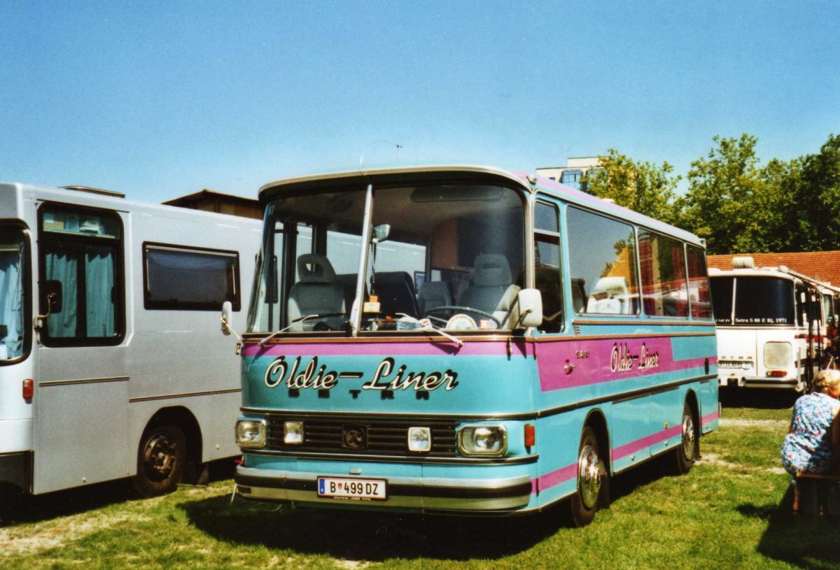 (119'930) - Aus Oesterreich: W�stner, Bezau - B 499 DZ - Setra am 15. August 2009 in Zug, Wohnbustreffen 