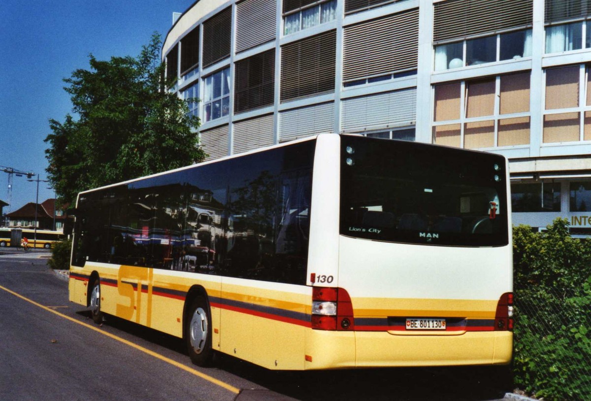 (120'926) - STI Thun - Nr. 130/BE 801'130 - MAN am 9. September 2009 bei der Schiffl�ndte Thun