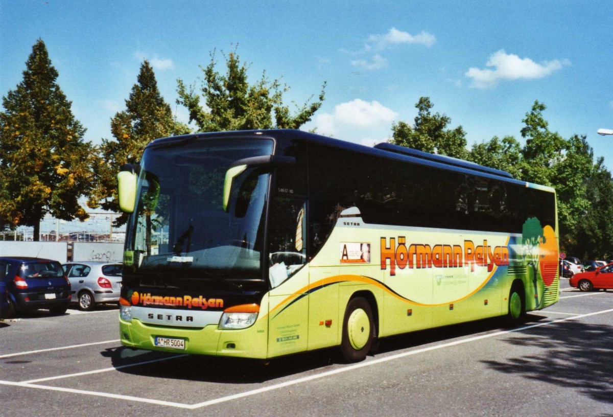 (120'929) - Aus Deutschland: H�rmann, Augsburg - Nr. 5004/A-HR 5004 - Setra am 10. September 2009 in Thun, Seestrasse