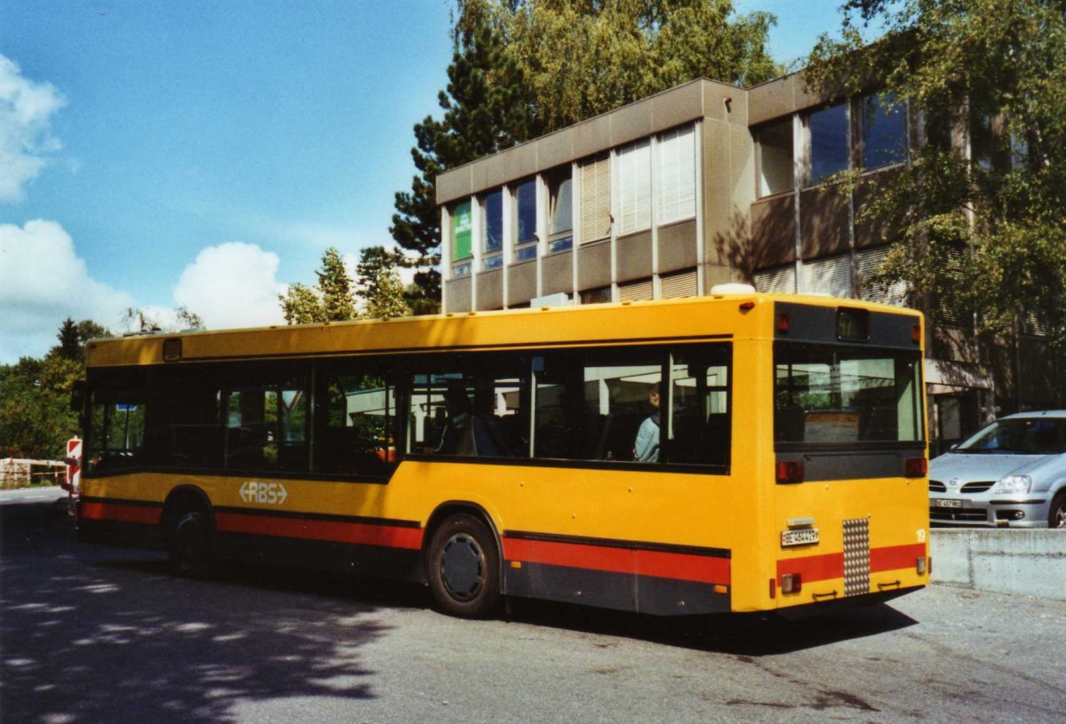 (121'211) - RBS Worblaufen - Nr. 19/BE 464'419 - MAN/G�ppel (ex AAGL Liestal Nr. 58) am 14. September 2009 beim Bahnhof Bolligen