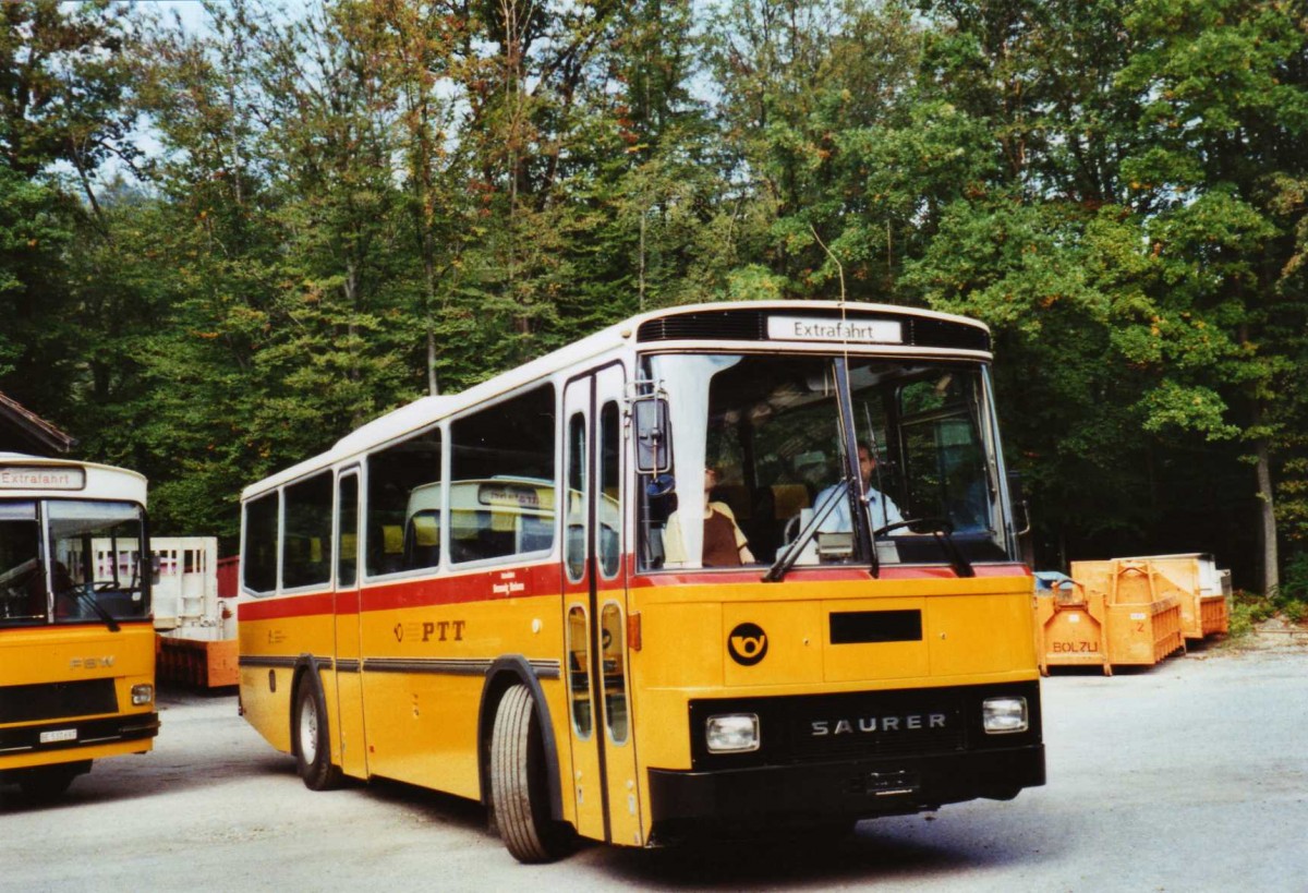 (121'407) - Bernair, M�nsingen - FBW/T�scher (ex Schebath, Lauerz; ex Albin, F�llanden; ex Heim, Flums) am 27. September 2009 in Oberburg, Ziegelgut