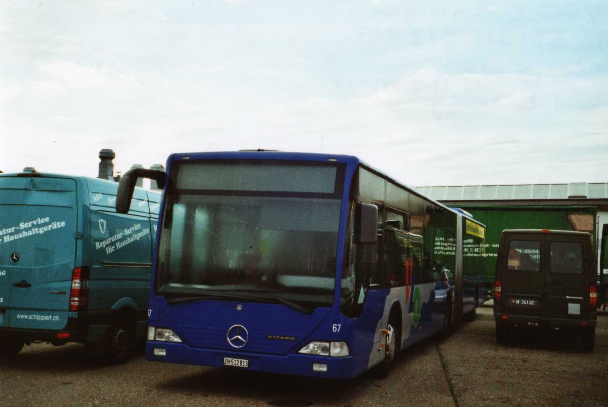 (121'618) - VZO Gr�ningen - Nr. 67/ZH 512'813 - Mercedes am 21. Oktober 2009 in Wil, Larag