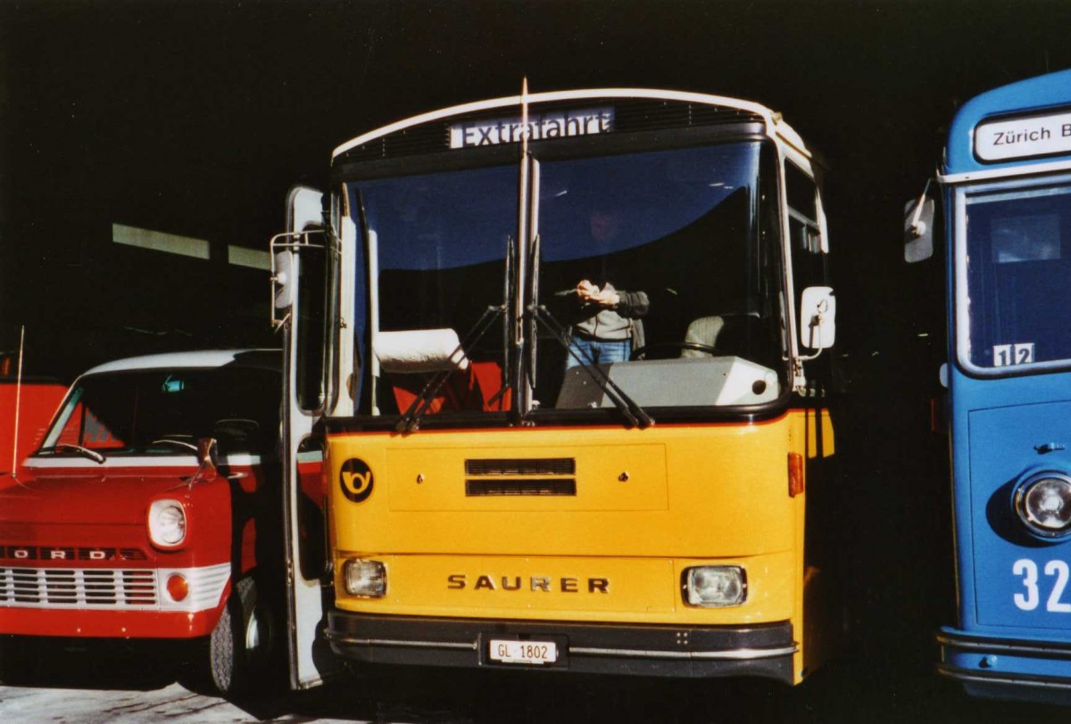 (121'809) - Biegger, Uster - Nr. 9/GL 1802 - Saurer/R&J (ex P 24'366) am 24. Oktober 2009 in Ziegelbr�cke, Museum