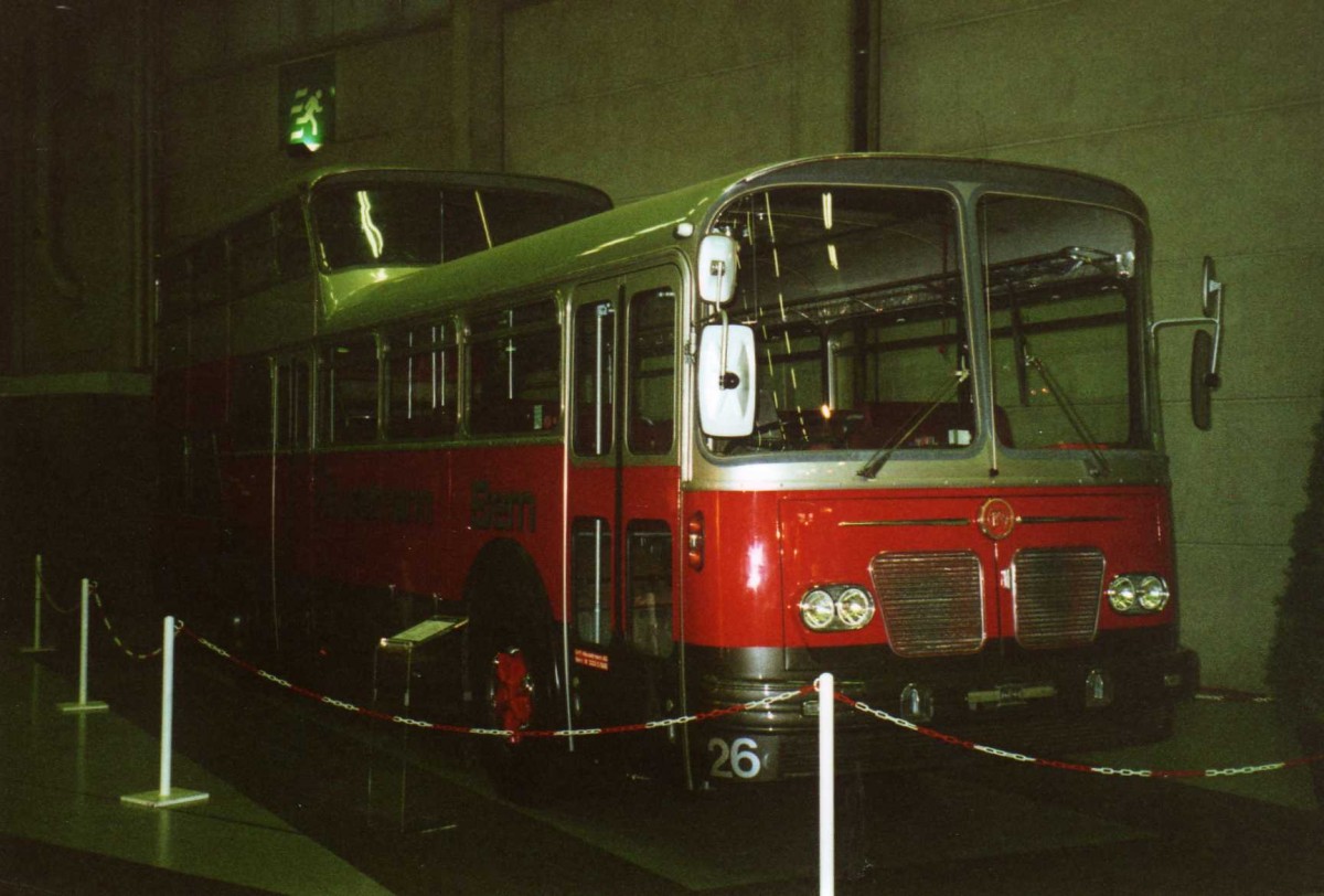 (121'927) - H�uselmann, Bern - Nr. 26 - FBW/Vetter-R&J (ex AFA Adelboden Nr. 9) am 13. November 2009 in Bern, Suissetraffic