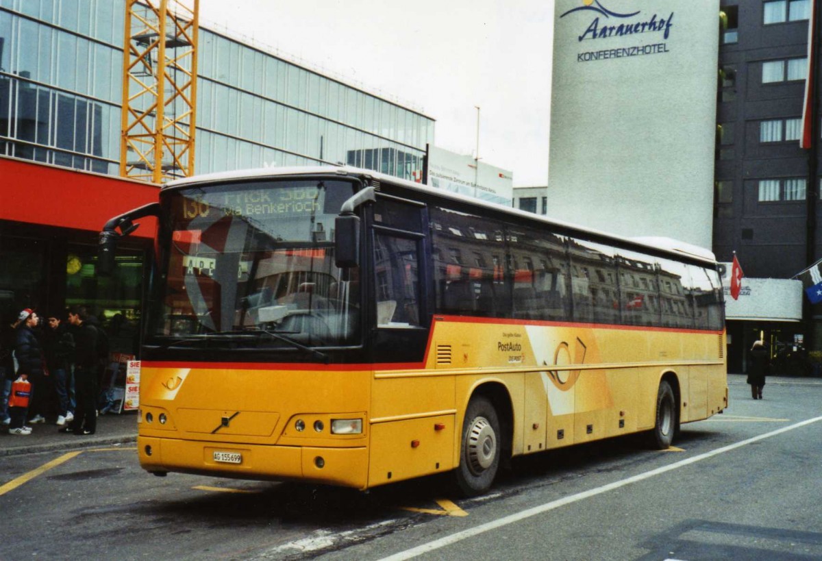 (124'513) - Brem, W�lflinswil - AG 155'699 - Volvo am 17. Februar 2010 beim Bahnhof Aarau
