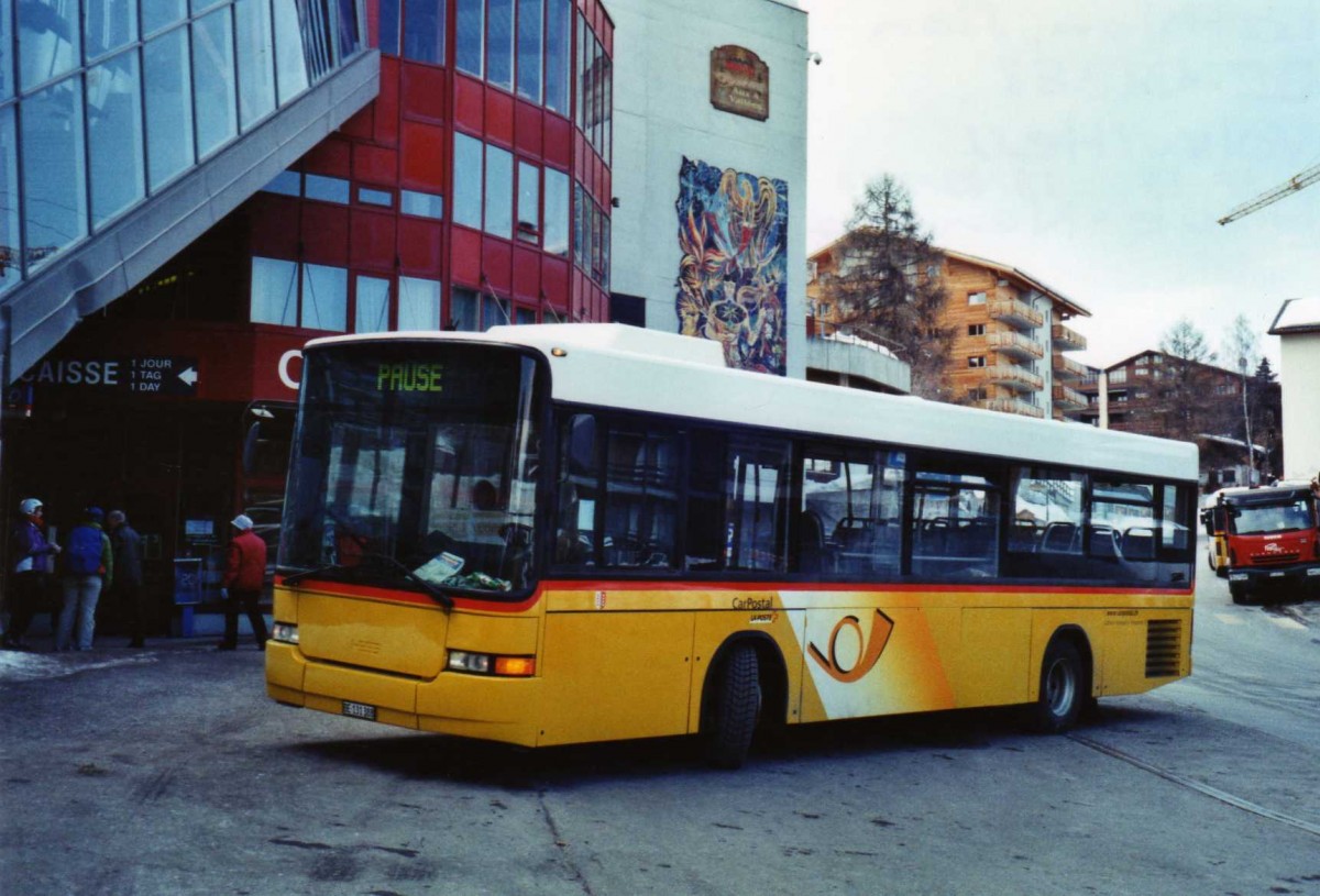 (124'634) - Lathion, Sion - BE 131'388 - Volvo/Hess (ex MOB Montreux Nr. 26; ex Maag, Kloten Nr. 38) am 9. M�rz 2010 in Haute-Nendaz, T�l�