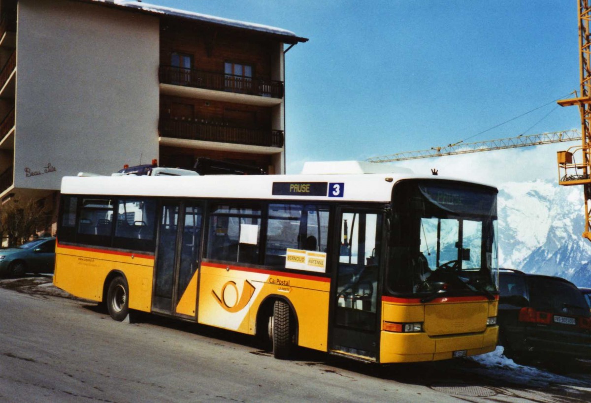 (124'635) - Lathion, Sion - BE 131'388 - Volvo/Hess (ex MOB Montreux Nr. 26; ex Maag, Kloten Nr. 38) am 9. M�rz 2010 in Haute-Nendaz, T�l�