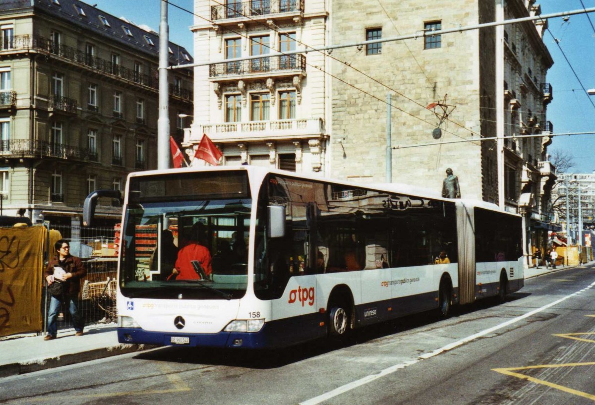 (124'924) - TPG Gen�ve - Nr. 158/GE 960'542 - Mercedes am 13. M�rz 2010 in Gen�ve, Bel-Air