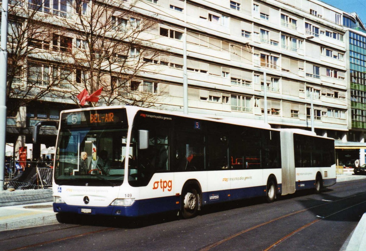 (125'006) - TPG Gen�ve - Nr. 149/GE 960'533 - Mercedes am 13. M�rz 2010 in Gen�ve, Coutance