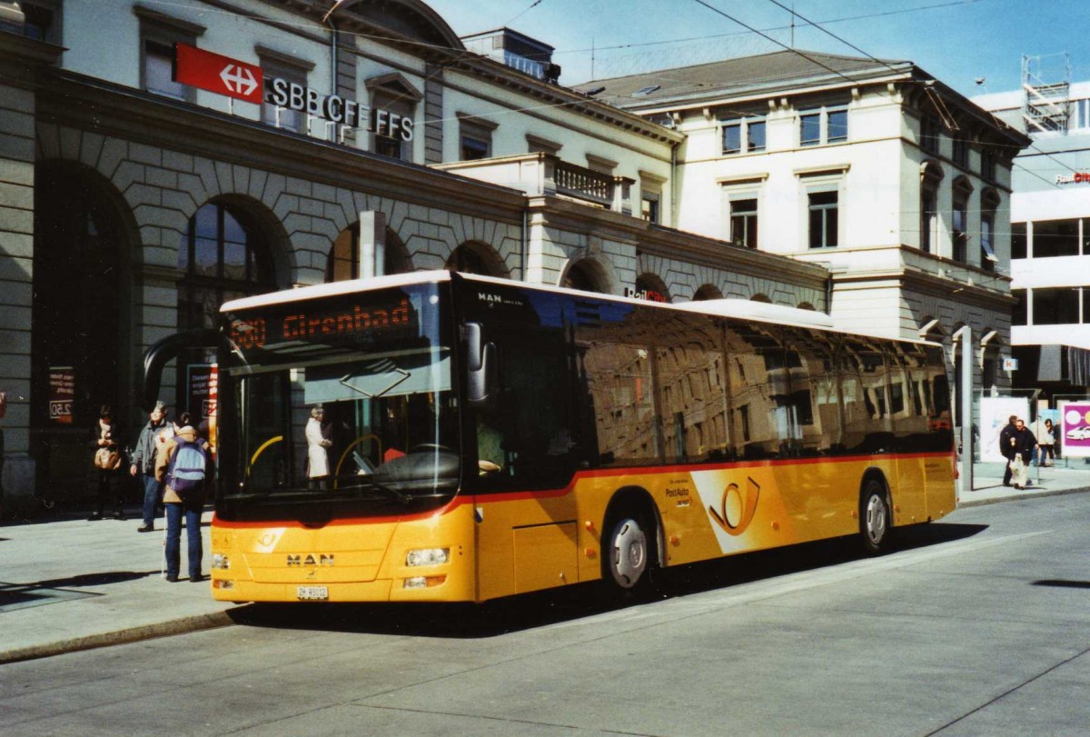 (125'029) - Steiger, Schlatt 255/ZH 93'012 - MAN am 17. M�rz 2010 beim Hauptbahnhof Winterthur