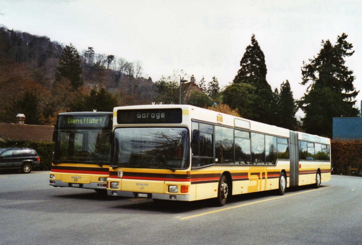 (125'206) - STI Thun - Nr. 68/BE 458'568 - MAN am 20. M�rz 2010 bei der Schiffl�ndte Thun