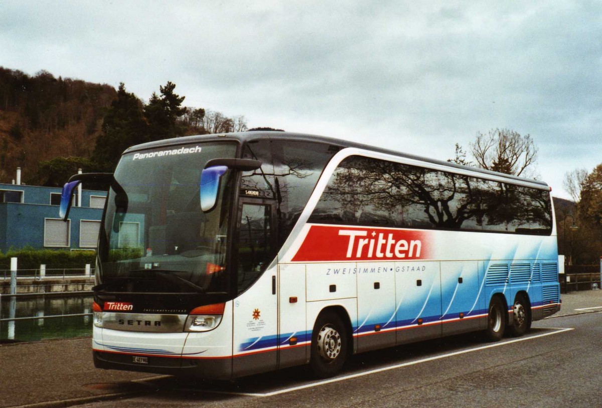 (125'308) - Tritten, Zweisimmen - BE 403'980 - Setra am 28. M�rz 2010 bei der Schiffl�ndte Thun
