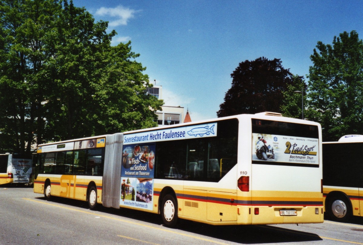 (126'520) - STI Thun - Nr. 110/BE 700'110 - Mercedes am 25. Mai 2010 bei der Schiffl�ndte Thun
