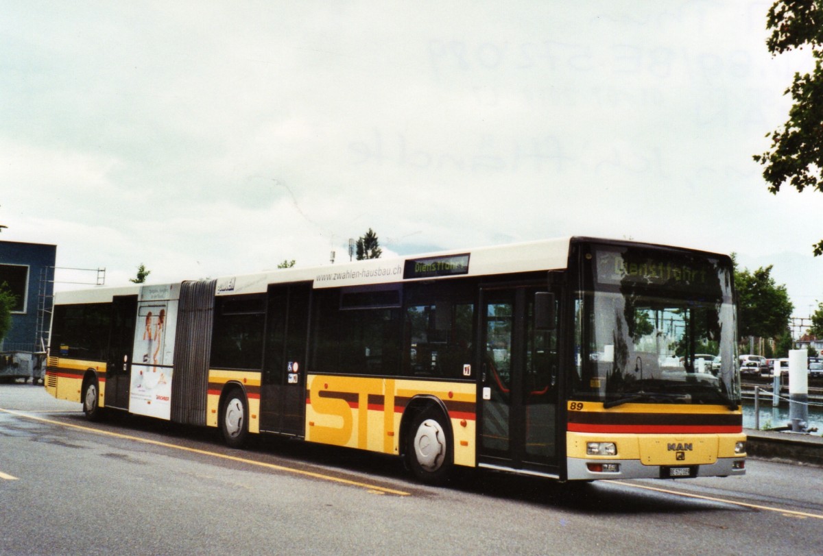 (126'905) - STI Thun - Nr. 89/BE 572'089 - MAN am 13. Juni 2010 bei der Schiffl�ndte Thun