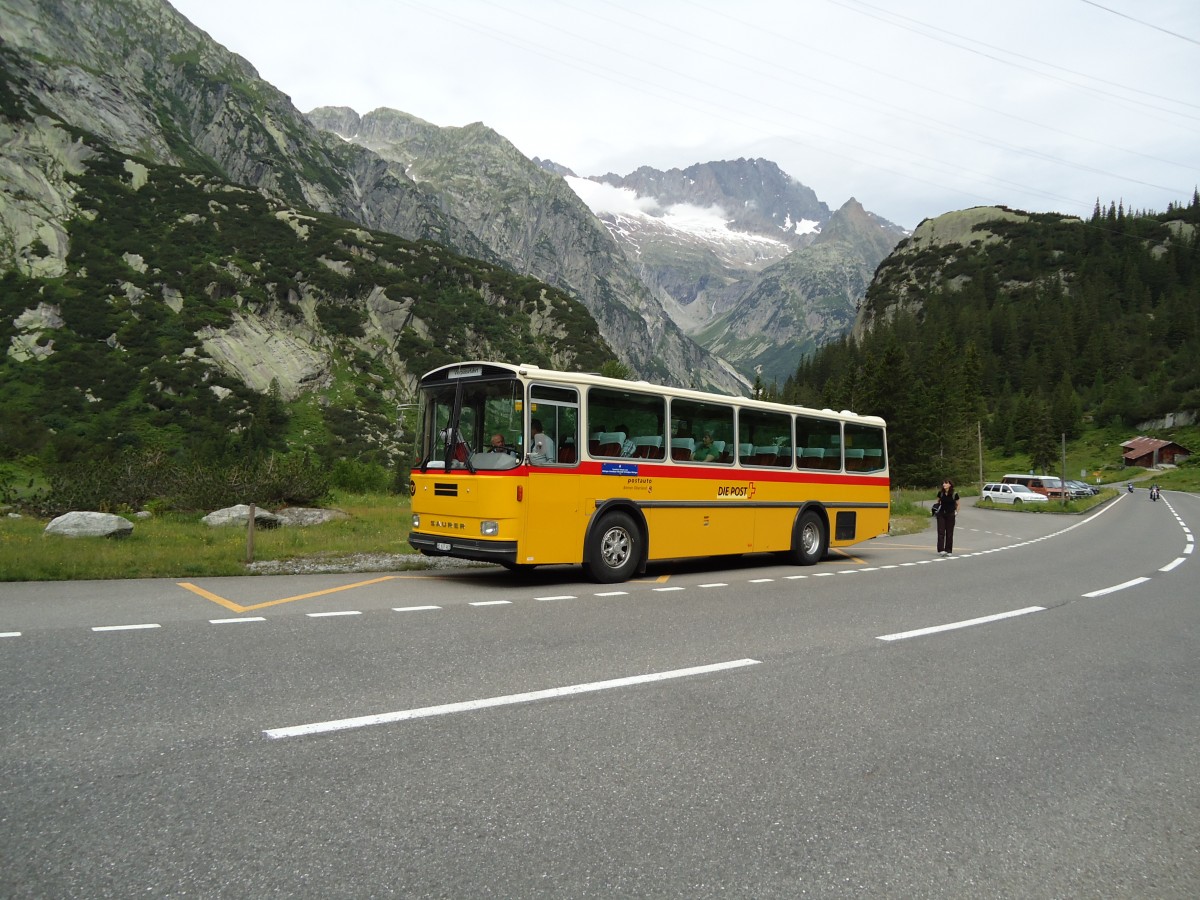 (127'522) - AVG Meiringen - Nr. 74/BE 607'481 - Saurer/R&J (ex P 24'357) am 4. Juli 2010 in Handegg, Kunzent�nnlen