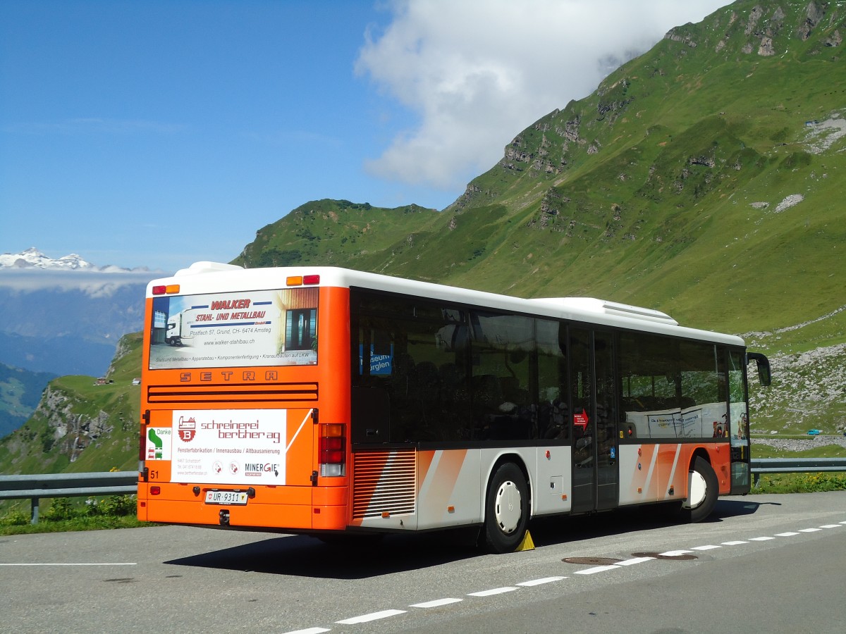 (128'245) - AAGU Altdorf - Nr. 51/UR 9311 - Setra am 7. August 2010 in Untersch�chen, Balm