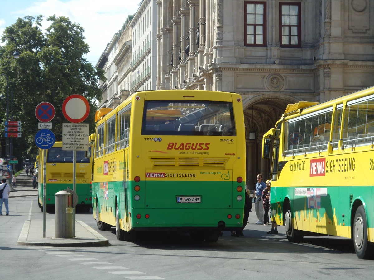 (128'397) - Blaguss, Wien - Nr. 5801/W 5422 MW - Temsa am 9. August 2010 in Wien-K�rntner Ring, Oper