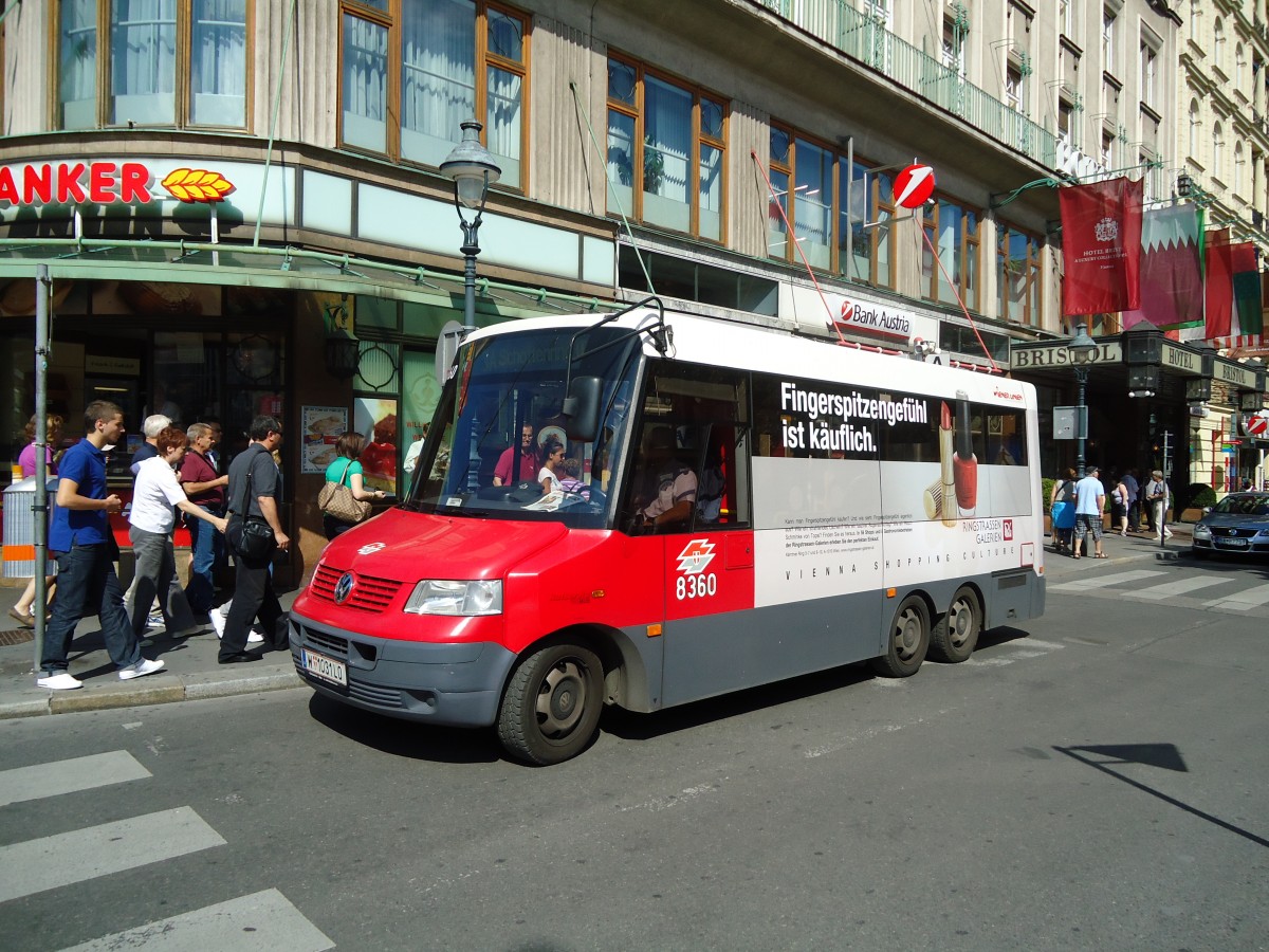 (128'398) - Wiener Linien - Nr. 8360/W 1031 LO - VW/Kutsenits am 9. August 2010 in Wien-K�rntner Ring, Oper