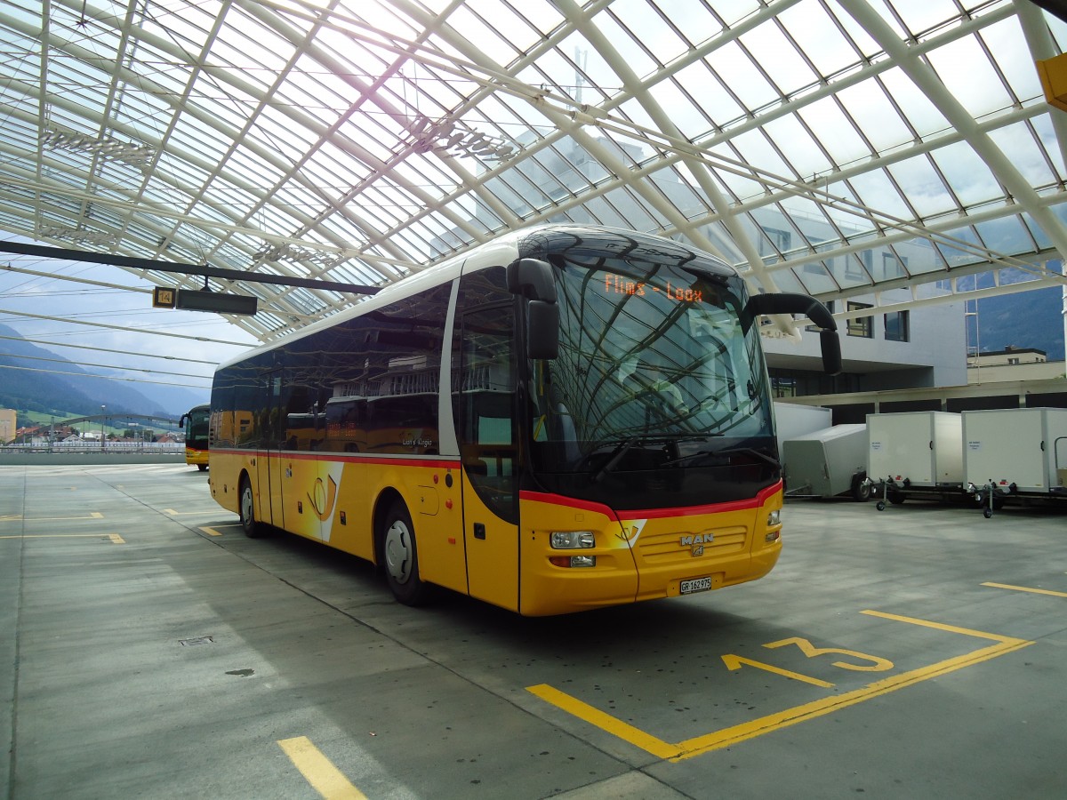 (128'724) - PostAuto Graub�nden - GR 162'975 - MAN am 13. August 2010 in Chur, Postautostation